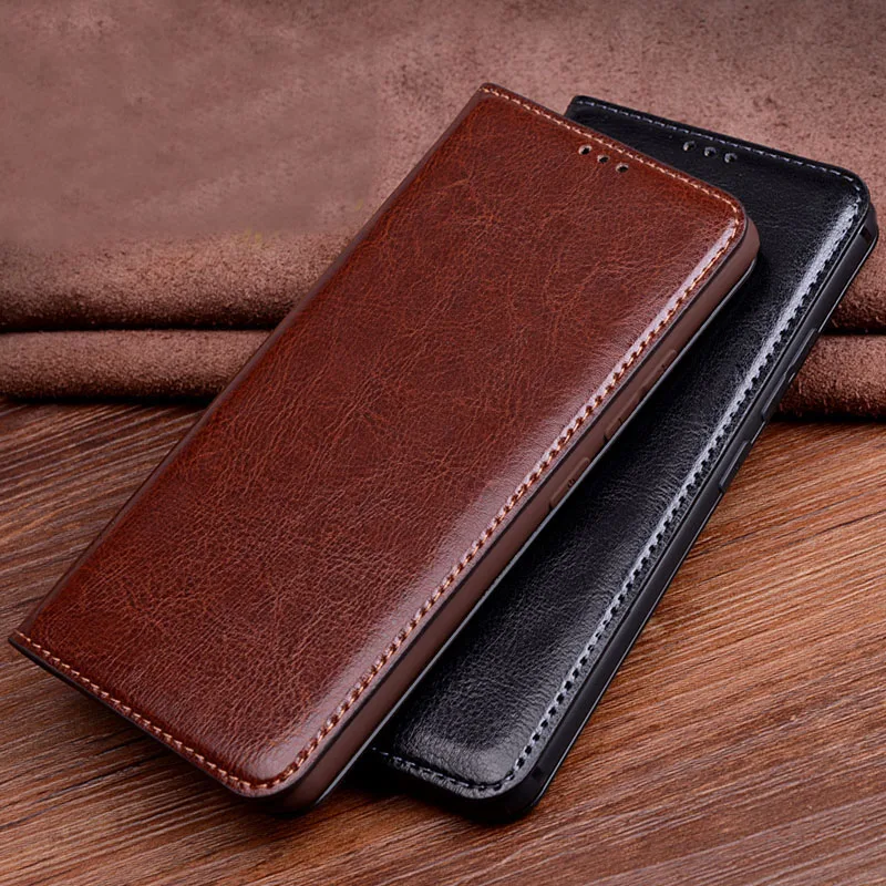 Для Xiaomi Redmi Note 7 чехол из натуральной кожи откидная крышка ТПУ ударопрочный для