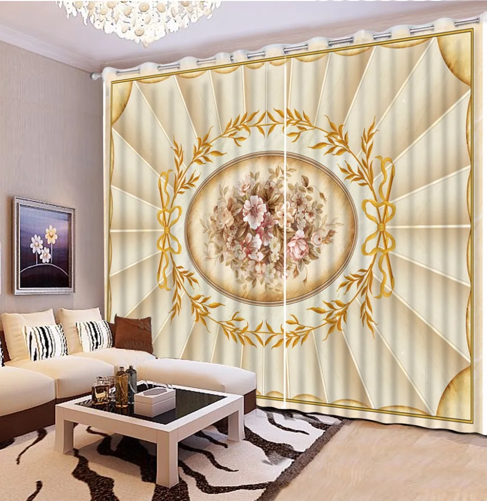 3D занавески на заказ любой размер цветочный узор для спальни гостиной ванной