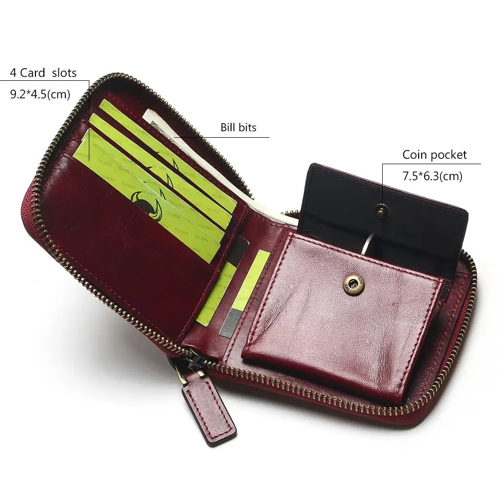 2020 New Genuine Leather Small Wallet Women Retor Coin Purses Holders Vintage Short Cowhide Female Money Wallets | Багаж и сумки