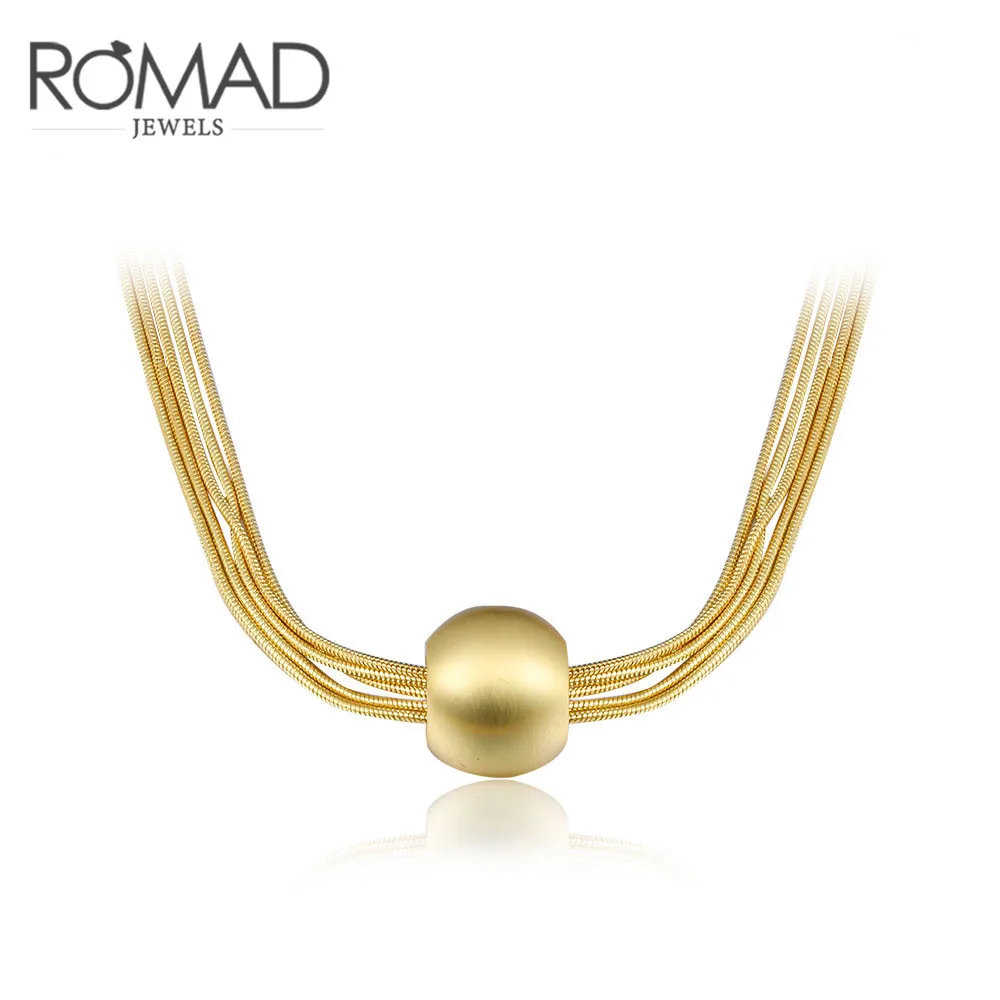 ROXI бренд romad желтый золотистая многослойная цепи бисера колье цепочки и ожерелья