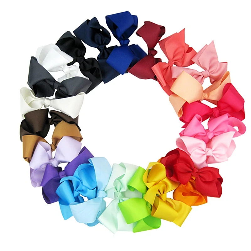 10 шт. детский большой бант для волос бутик клипса аллигатора девочек|Аксессуары