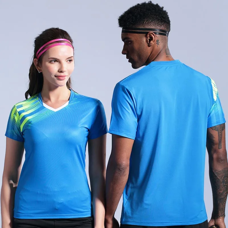 Мужские теннисные рубашки для фитнеса мужчин и женщин тренировок по настольному