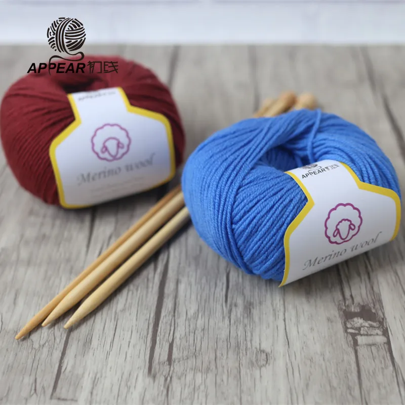 Бесплатная доставка 50 г/шар 100% мериносовая шерсть плотная теплая удобная пряжа