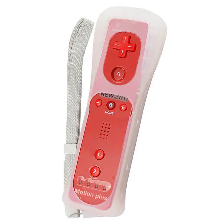 2 в 1 для Nunchuck игровой пульт дистанционного управления со встроенным Motion Plus для nintendo для консоли wii с силиконовым чехлом