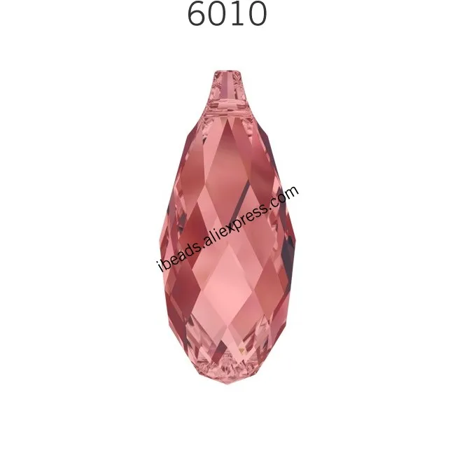 1 шт.) Кристалл от Swarovski 6010 Briolette кулон сделано в Австрия Свободные Стразы для изготовления ювелирных изделий своими руками - Цвет: Padparadscha 542