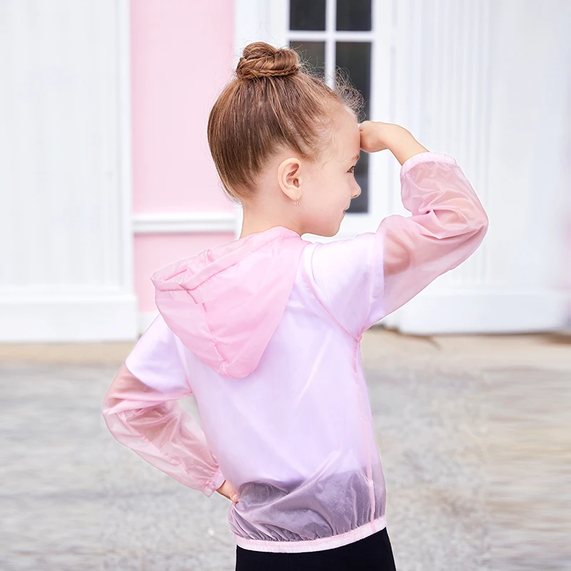 Летняя одежда для защиты от солнца толстовки детские пляжные куртки девочек