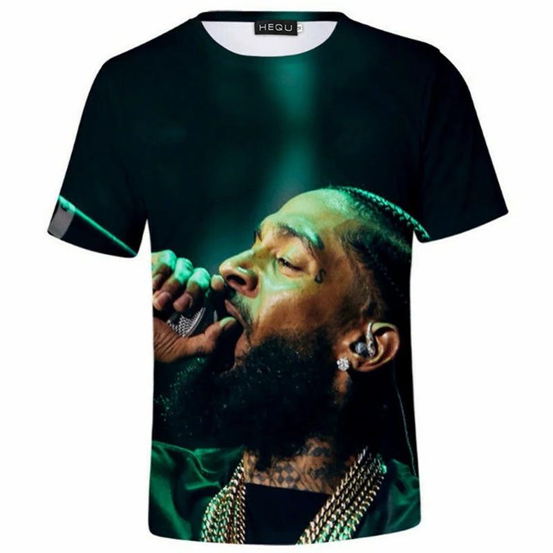 Футболки memento Nipsey Hussle, летние крутые Топы с коротким рукавом, футболки в стиле хип-хоп, повседневные свободные черные хлопковые футболки