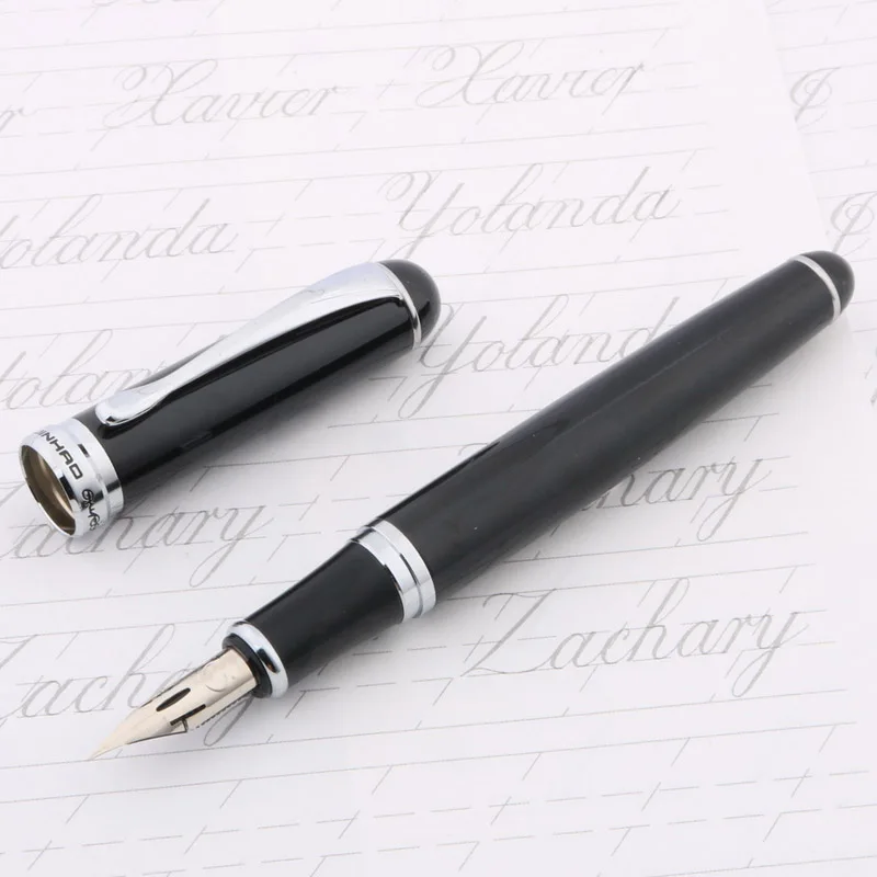 A8 JINHAO Роза Золотой подарок каллиграфия практика кончик круга 750 zb G перо фонтан медная ручка - Цвет: A8