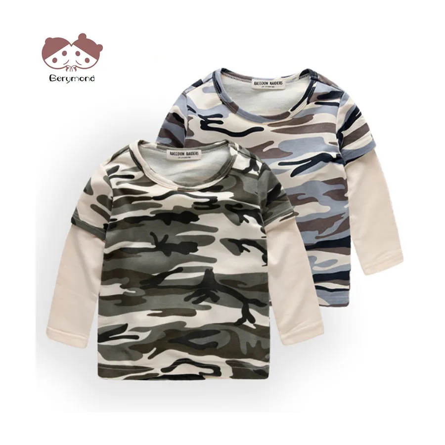 Коллекция 2018 года весенне-осенняя футболка для мальчиков детская одежда детские