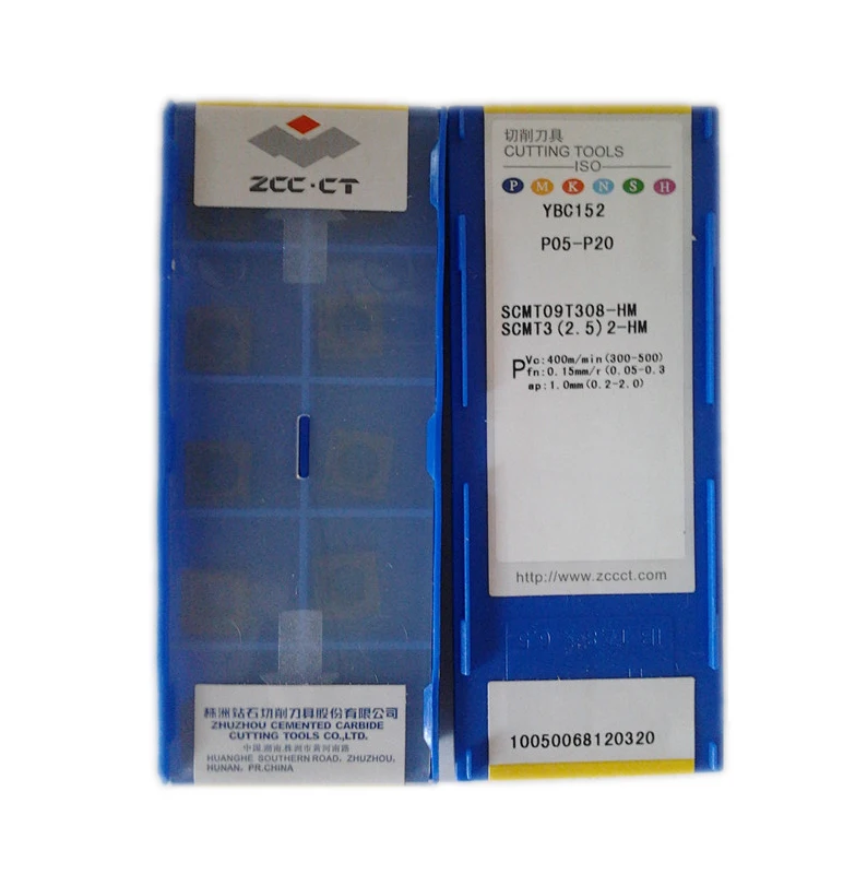 

ZCC.CT scmt CVD coating turning inserts turning tools SCMT 09T308-HM YBC252 for maching steel stainless