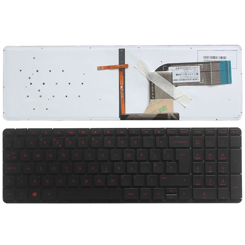 Клавиатура для ноутбука HP Pavilion 17z-f000 17t-f100 17-f068no 17-f070no 17-f071no 17-f072no 17-f074no Red word |