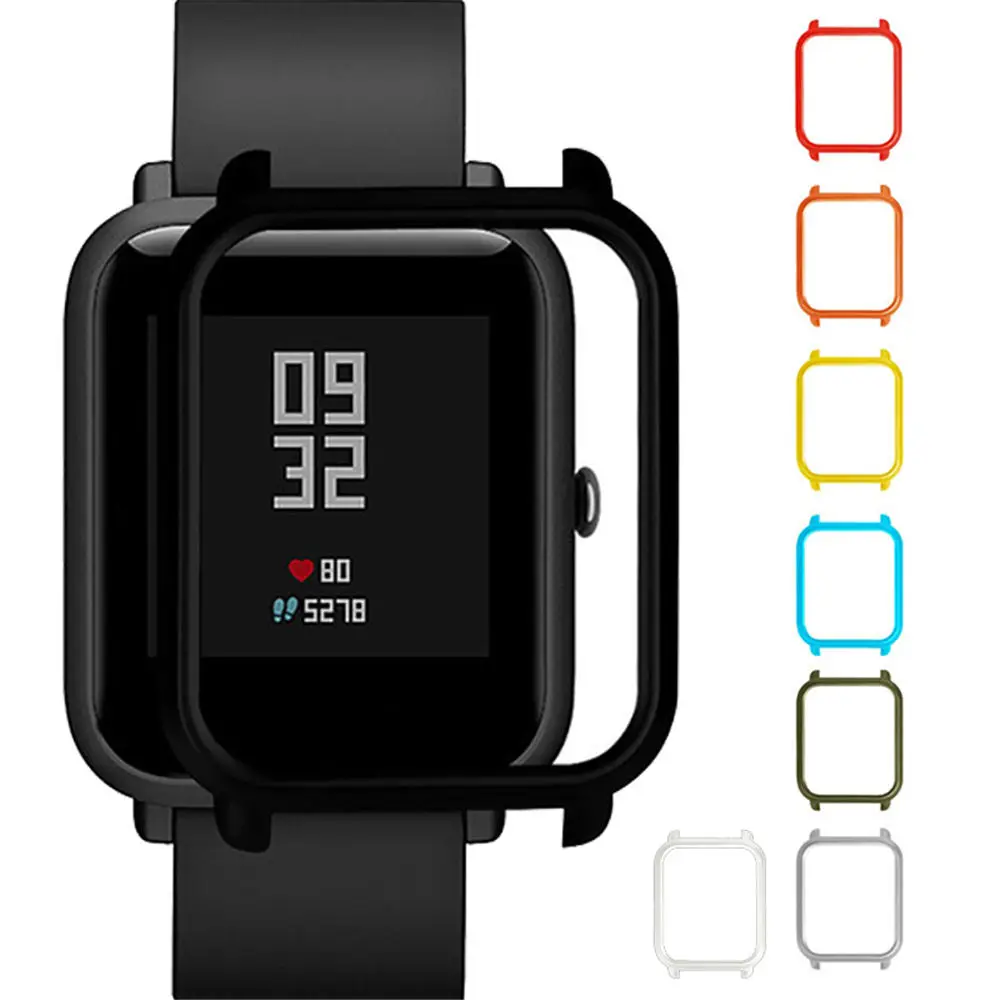 Тонкий цветной ПК Защитный чехол для Xiaomi Huami Amazfit Bip Lite Молодежная версия защитный чехол для Xiaomi чехол для смарт часов