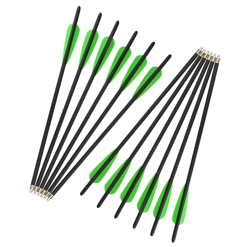 10pcs 100gr Arrowhead Mixed Carbon Arrow Compound Bow Recurve Outdoor Archery Hunting Accessories | Спорт и развлечения