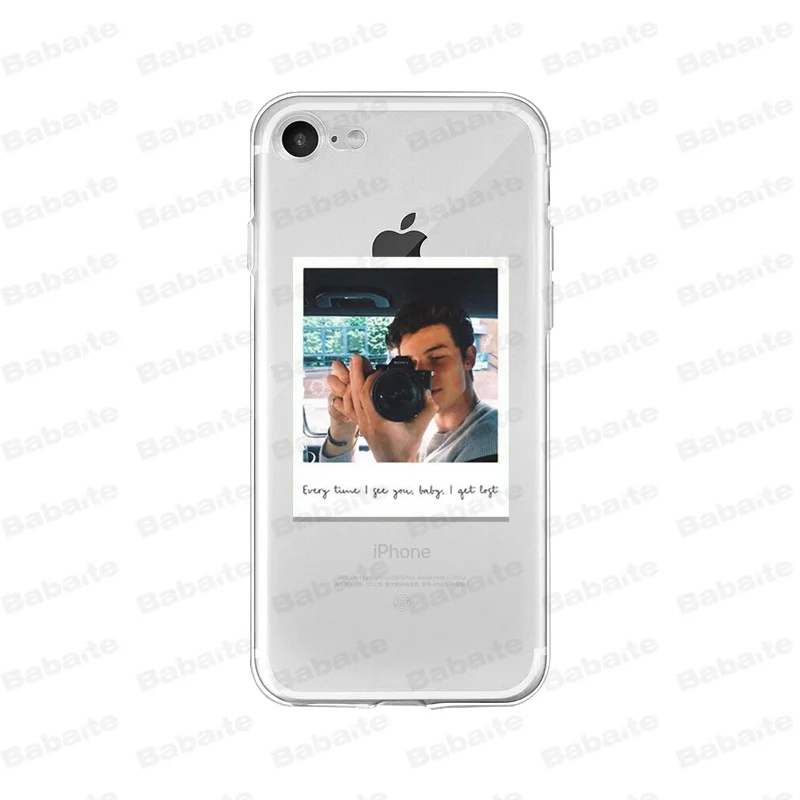 Чехол для мобильного телефона Babaite Shawn Mendes DIY с рисунком чехол Apple iPhone 7 8 6 6S Plus X XS MAX 5