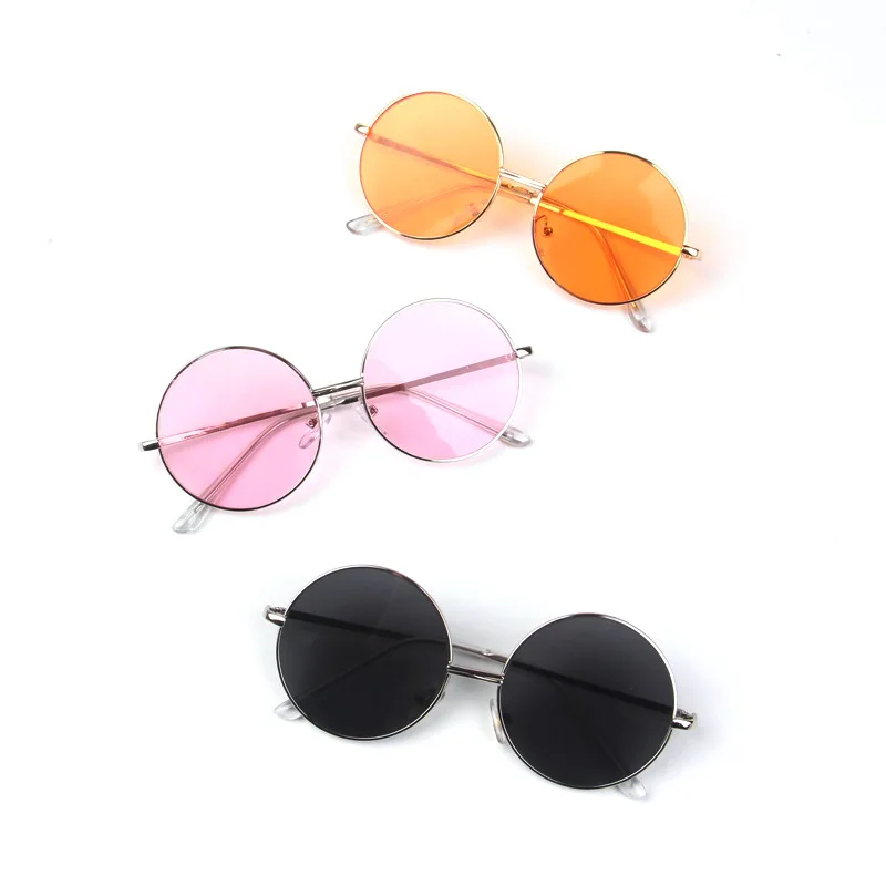 Новые детские круглые солнцезащитные очки винтажные для мальчиков и девочек