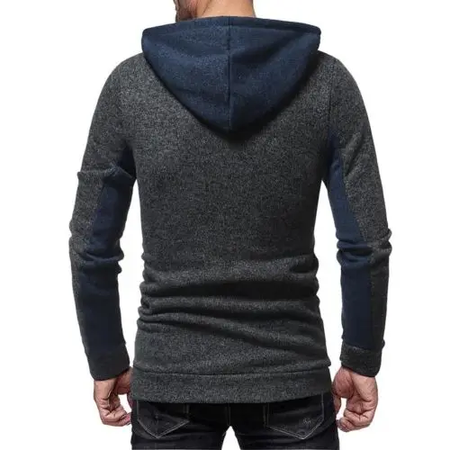 Толстовки мужские зимние теплые 2018 с длинным рукавом повседневные толстовки