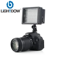 high power lightdow ld 160 160 led video light camera camcorder lamp with three filters for cannon nikon pentax fujifilm cameras