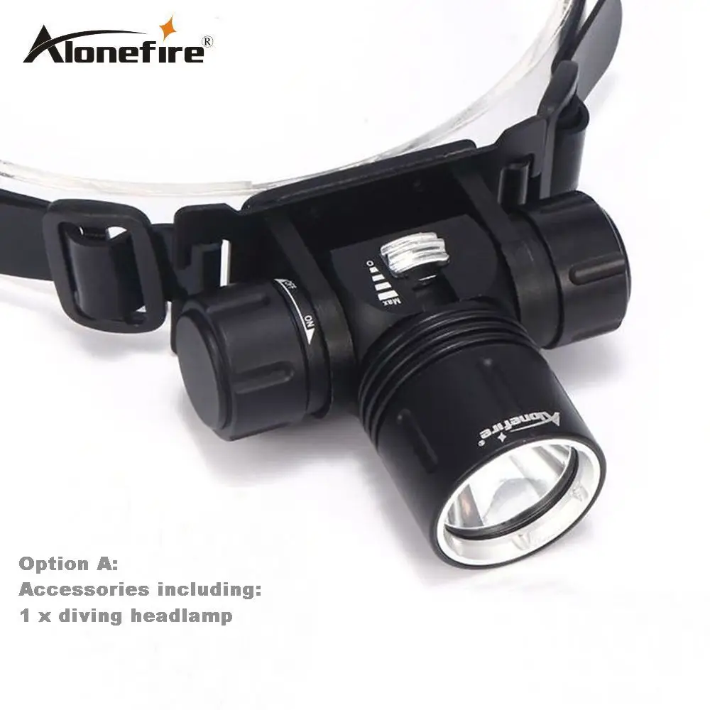 Option A AloneFire DV42 подводные фонари для дайвинга освещение фары 6000 люмен XML L2 Led Подводное погружение налобный фонарь Водонепроницаемый налобный фонарь - Испускаемый цвет: Option A