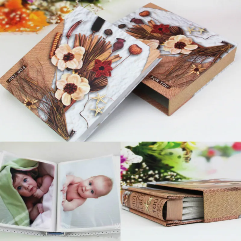 7-дюймовый фотоальбом в коробке Детский семейный тонкий Романтический Домашний