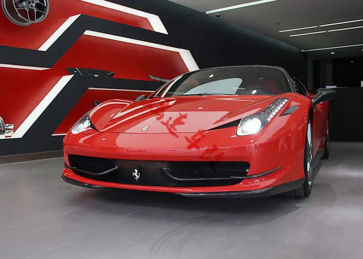 Подходит для Ferrari 458 перед углеродного волокна губы угол охвата Ветер воздуха нож