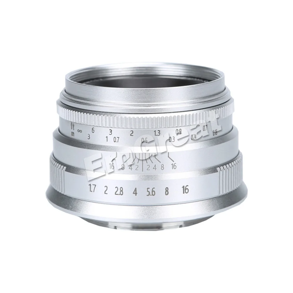 Brightin Star 35 мм F1.7 объектив с большой апертурой с ручной фокусировкой для sony E-mount/для Fuji/M4/3 mount беззеркальных камер