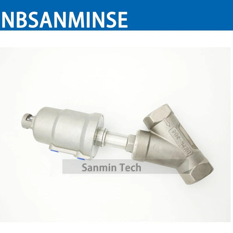 JDF 100S0NC 1 1/4 1/2 2 3 пневматический нормально закрытый угловой седельный клапан из