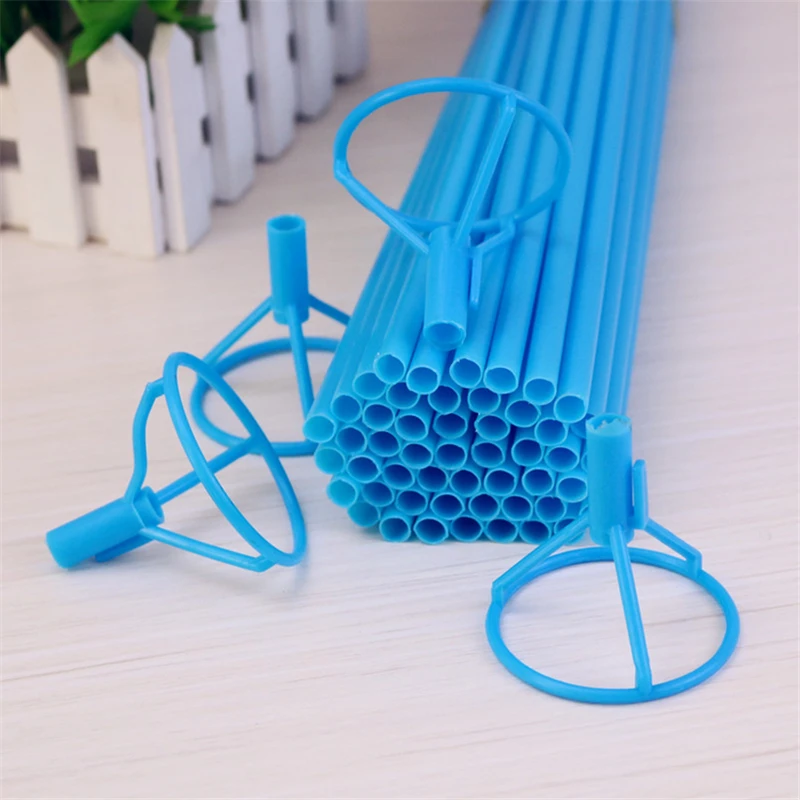 50 комплектов 40 см Фольга шар палка красочные стержни из ПВХ принадлежности