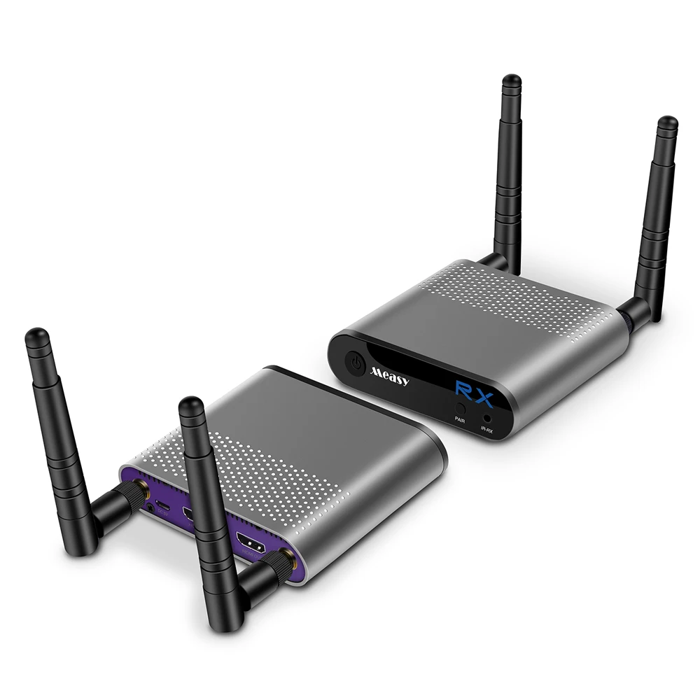 

MEASY Air Pro 1080P Wireless HDMI Extender up to 100M / 330FT DUAL Antenna Support IR Signal Transmission