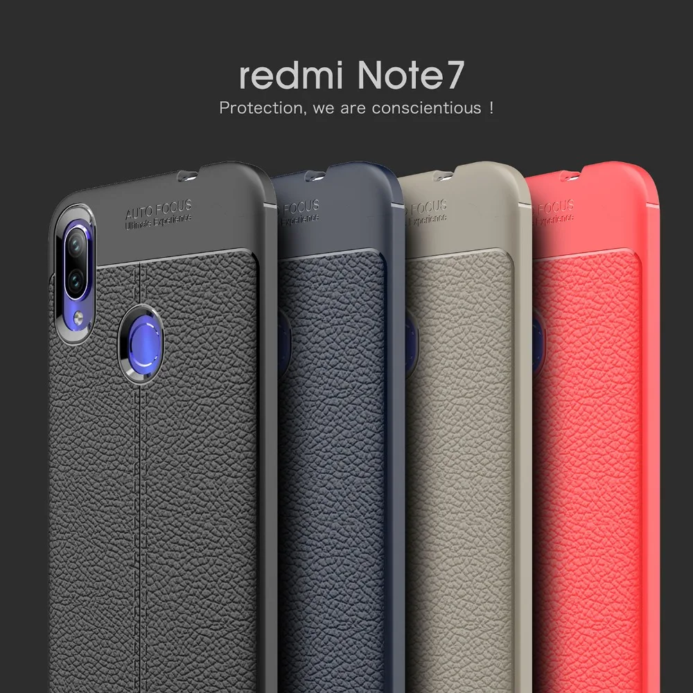 Чехол для Xiaomi Redmi Note 7 чехол redmi note pro кожаный силиконовый мягкий из ТПУ |