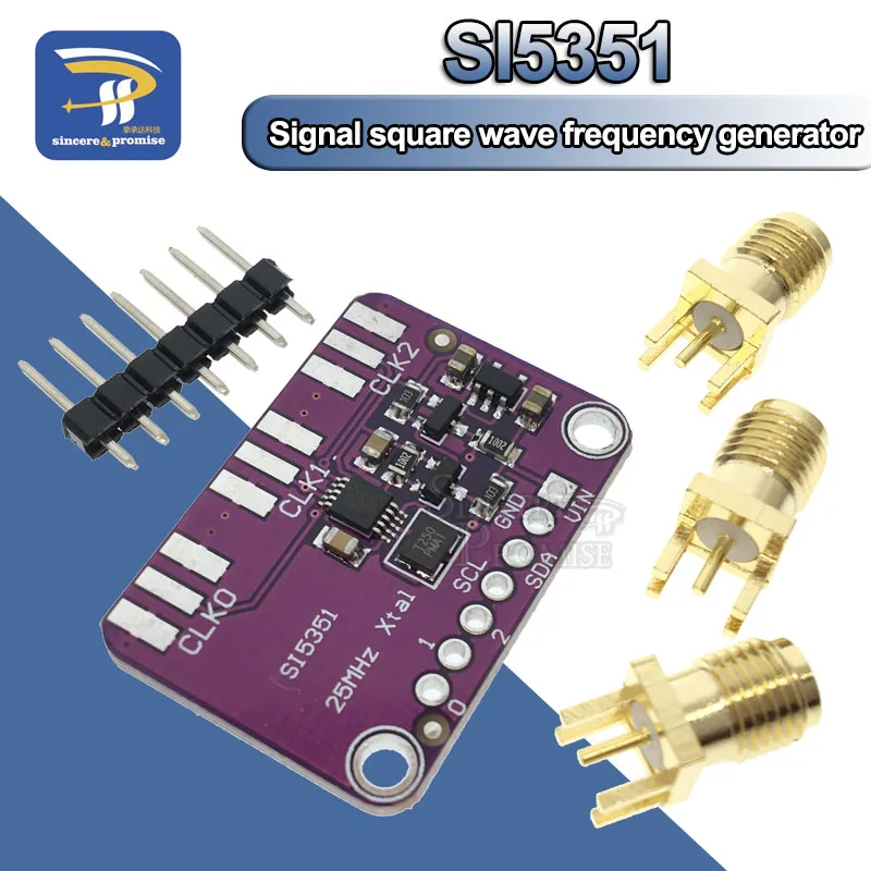 Модуль генератора тактовых сигналов SI5351 SI5351A I2C 3 В постоянного тока 5