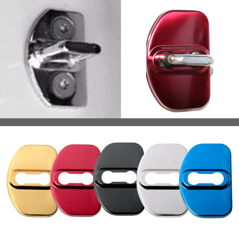 4 шт./лот Нержавеющая сталь для защиты дверей крышка Дверь Нападающий Обложка