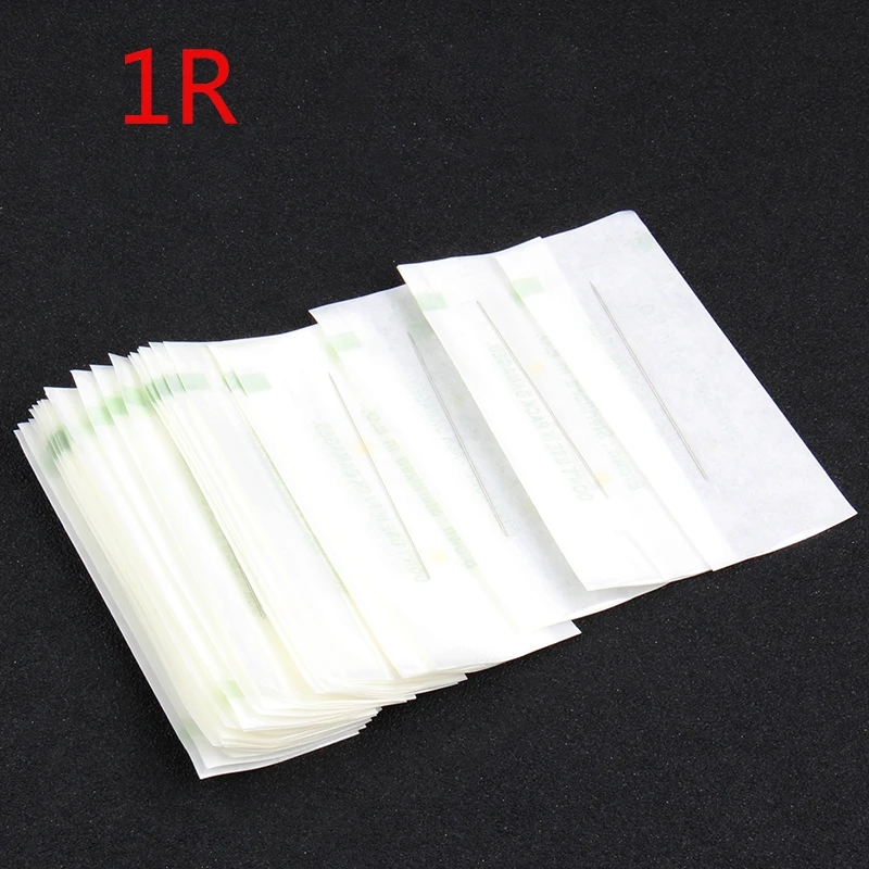 YILONG 1RL 100 шт./лот иглы для татуажа Одноразовые стерилизованные Профессиональные