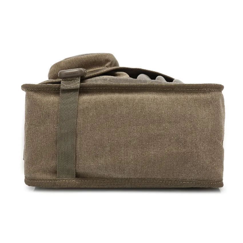 Сумка-мессенджер AERLIS Мужская на плечо брезентовый кожаный деловой портфель