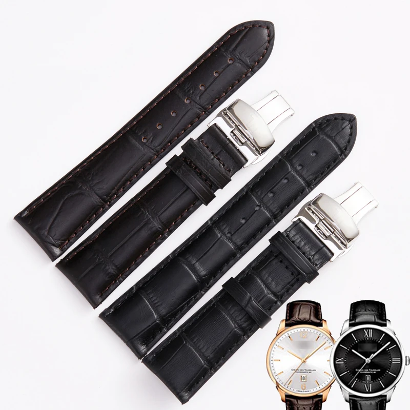Мужские часы ремень мужской ремешок из натуральной кожи 21 мм аксессуары для