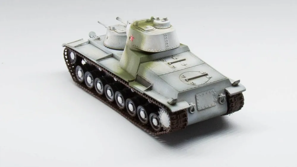 1/72 советская T-100 зимняя краска собранная Готовая модель 5 м хобби