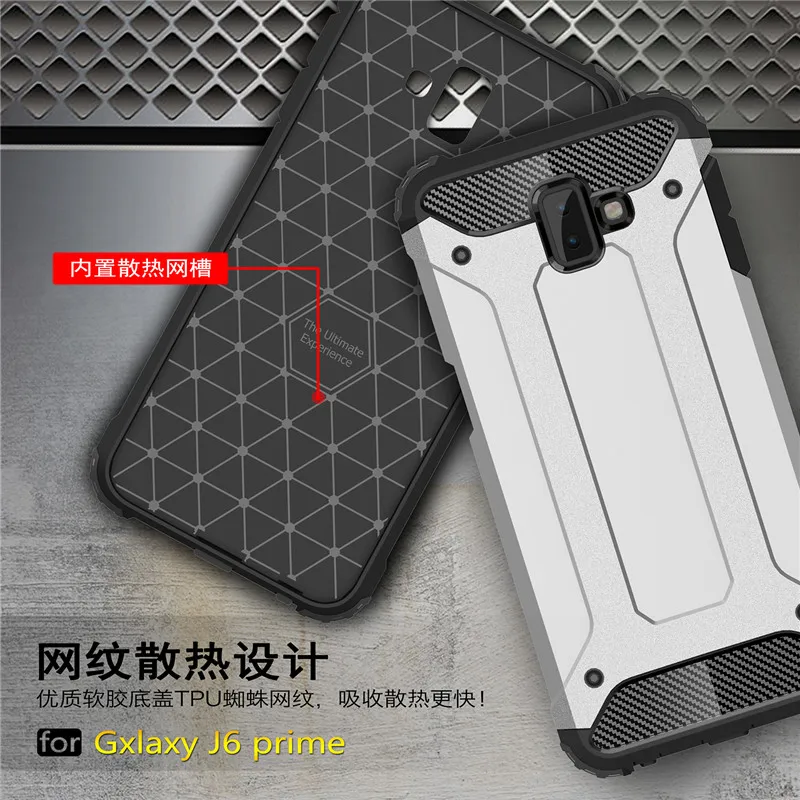For Samsung Galaxy J6 Plus case cover funda 2018 New Luxury Shockproof bumper protect J610F J610 SM-J610F back coque |