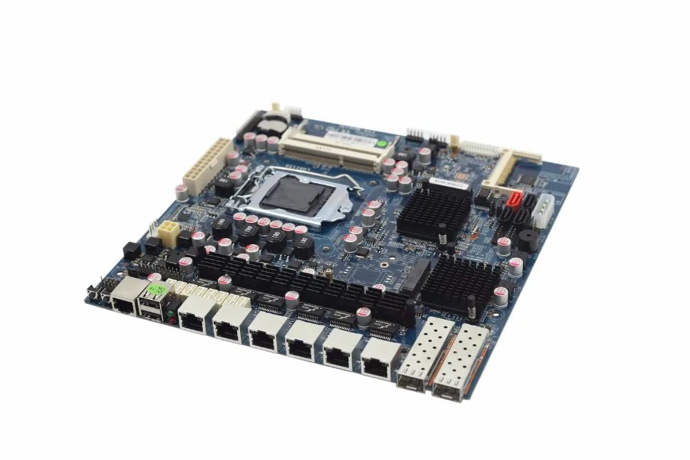 HCiPC M505-2 LAN-HCB75SFP-6L Intel B75 + 82574L 6LAN 2 I350 Fiber LAN By Pass брандмауэр Материнская плата 1U