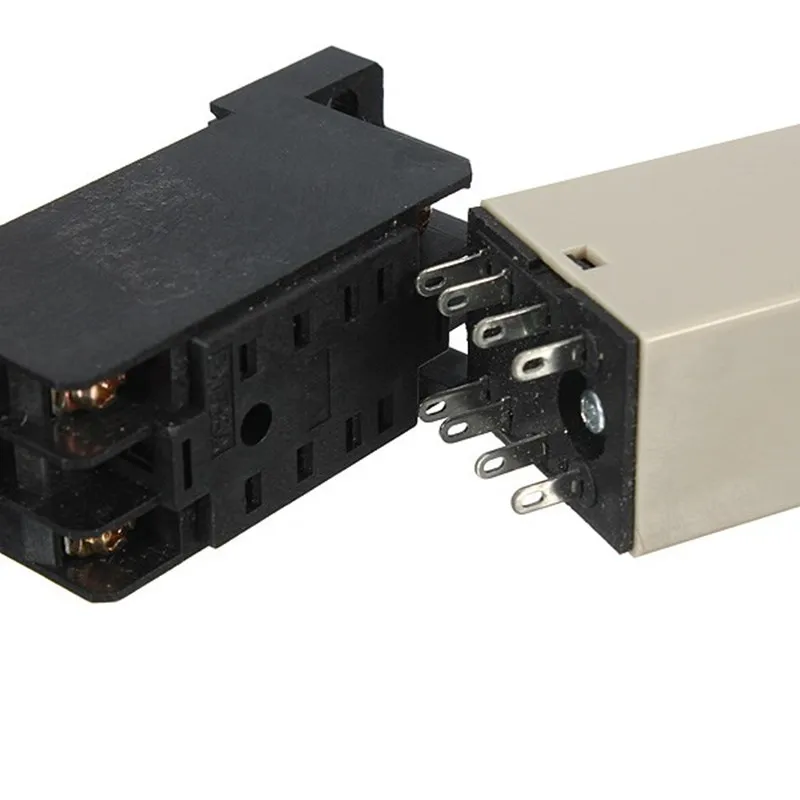 Реле времени H3Y 2 AC 220V задержки 0 30 минут с базой бесплатная доставка|Реле| |