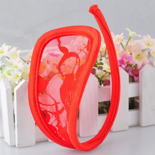 1 шт., сексуальные женские стринги C-String, невидимое нижнее белье, кружевные трусики, нижнее белье, трусики - Цвет: Red