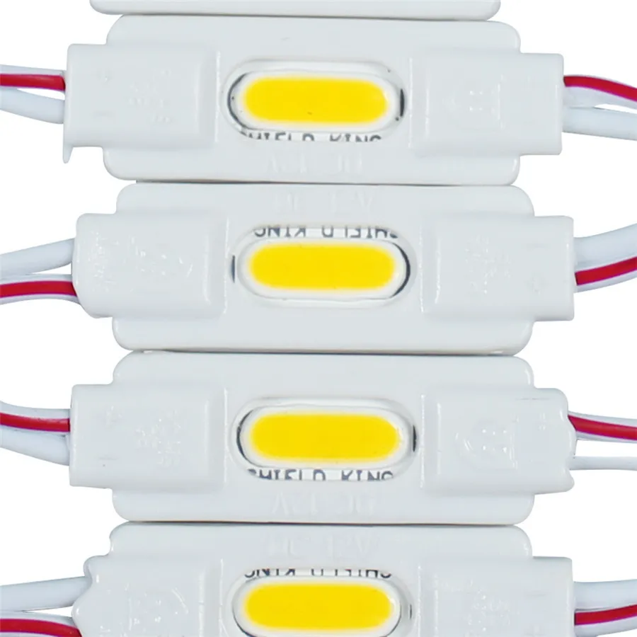 50 шт./лот 1 Вт COB Светодиодный модуль водонепроницаемый IP65 Светодиодные модули DC12V