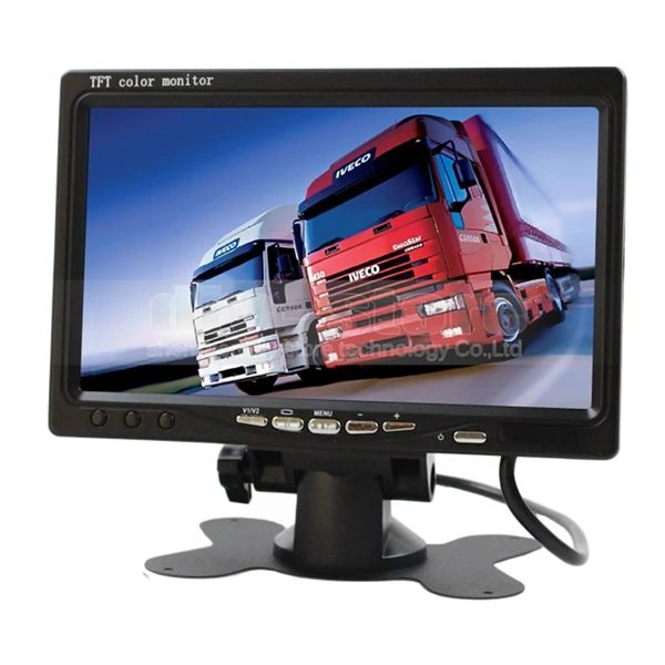 DIYKIT SD 4CH Автомобильный видеорегистратор 7 дюймов HD автомобильный монитор+ 4 x камера заднего вида ночного видения для грузовика, автобуса