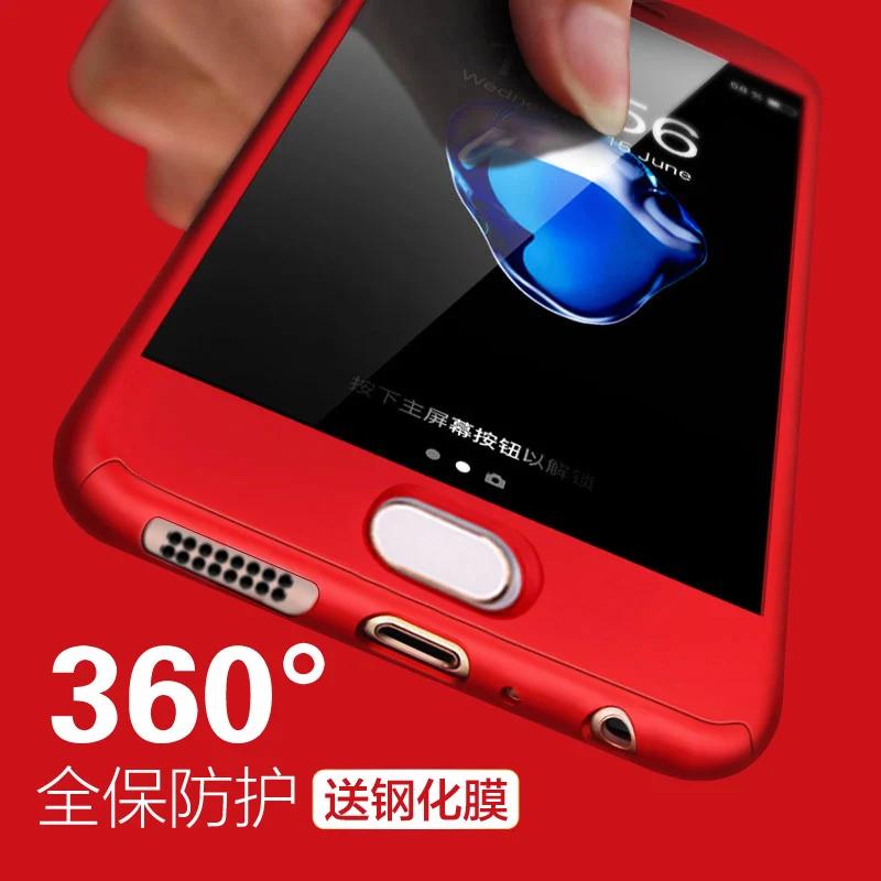 Новые для Meizu Pro 7 Plus 5 "360 градусов защитный жесткий чехол телефона из