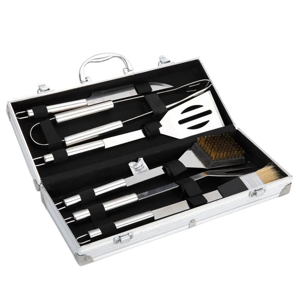 6 шт. инструменты для барбекю из нержавеющей стали приготовления пищи гриль