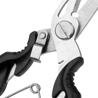 stainless steel fishing pliers for braid line cutter hook remover split ring fishing gripper repair tool