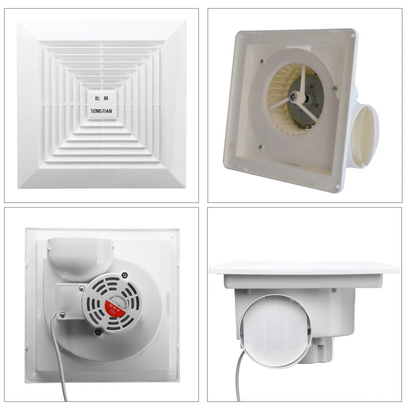 Вентилятор Потолочный настенный с низким уровнем шума 31 Вт 6 дюймов 220 В|Вытяжные