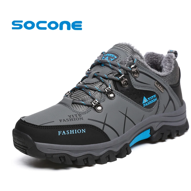 Мужская обувь для альпинизма SOCONE теплая водонепроницаемая активного отдыха
