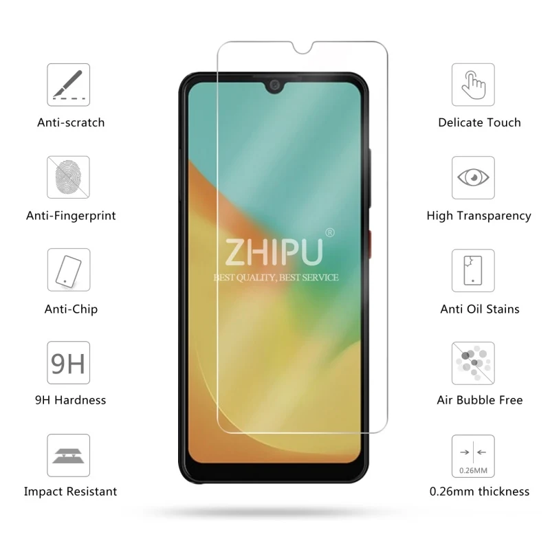 2 шт. закаленное стекло для zte Blade A7 2019 защита экрана 2.5D 9H защитная пленка |