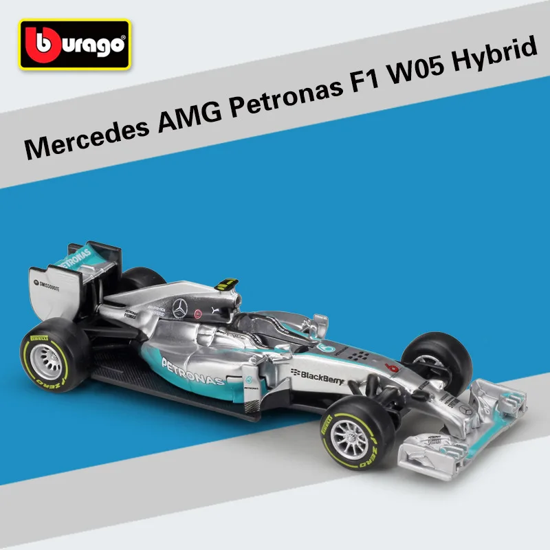 1:43 Масштаб симулятор металлический F1 Автомобиль Benz гоночный автомобиль модель сплав Formulaa 1 игрушечный автомобиль литье под давлением Автомобиль Образование оригинальная коробка детская игрушка подарок - Цвет: 2014 W05 NO.6
