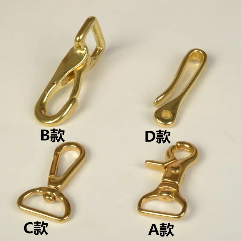 Высококачественная Роскошная твердая латунная кожаная сумка кошелек зажим для