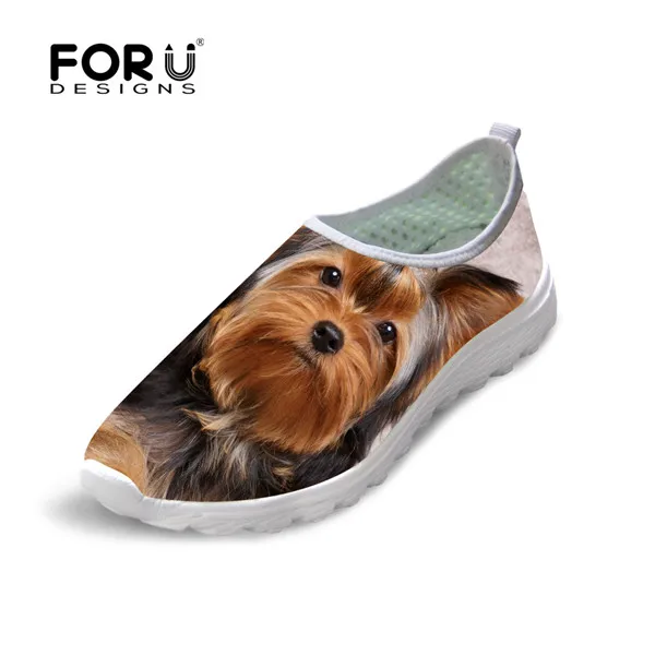 FORUDESIGNS/; летние женские туфли на плоской подошве из сетчатого материала; удобная прогулочная женская обувь без шнуровки; дышащая женская пляжная обувь на плоской подошве с рисунком черного кота - Цвет: 3075AA